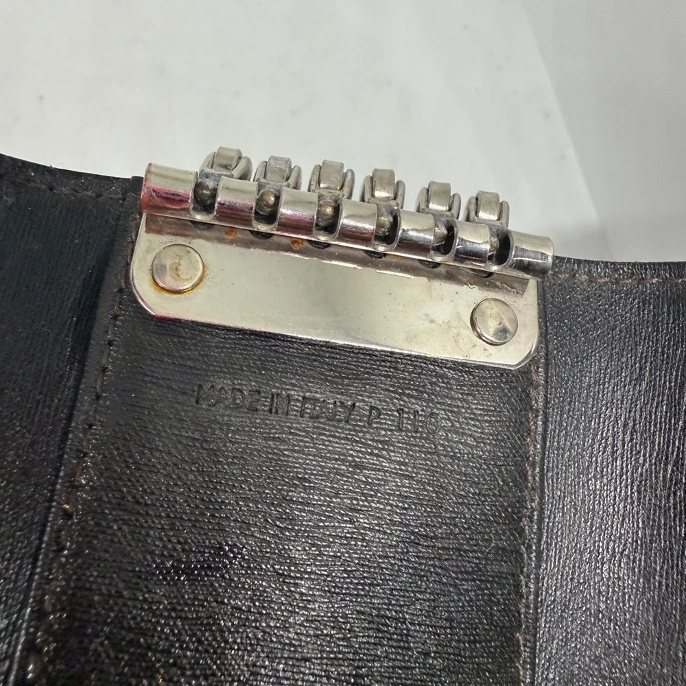 Dunhill Dark Brown Leather 6 Hook Key Holder Wallet Case Vintage‎ EUC Gift Mens